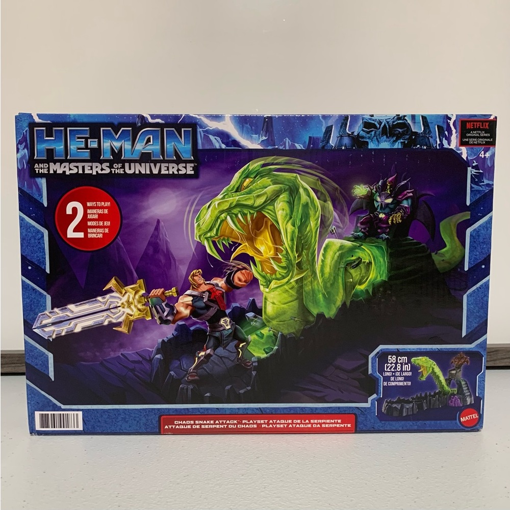 HE-MAN and the Masters of the Universe Chaos Snake Attack Playset-NIB